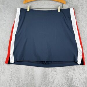Lady Hagen Golf Skort Womens Size 16 Side Stripe Navy Performance Stretch Tennis